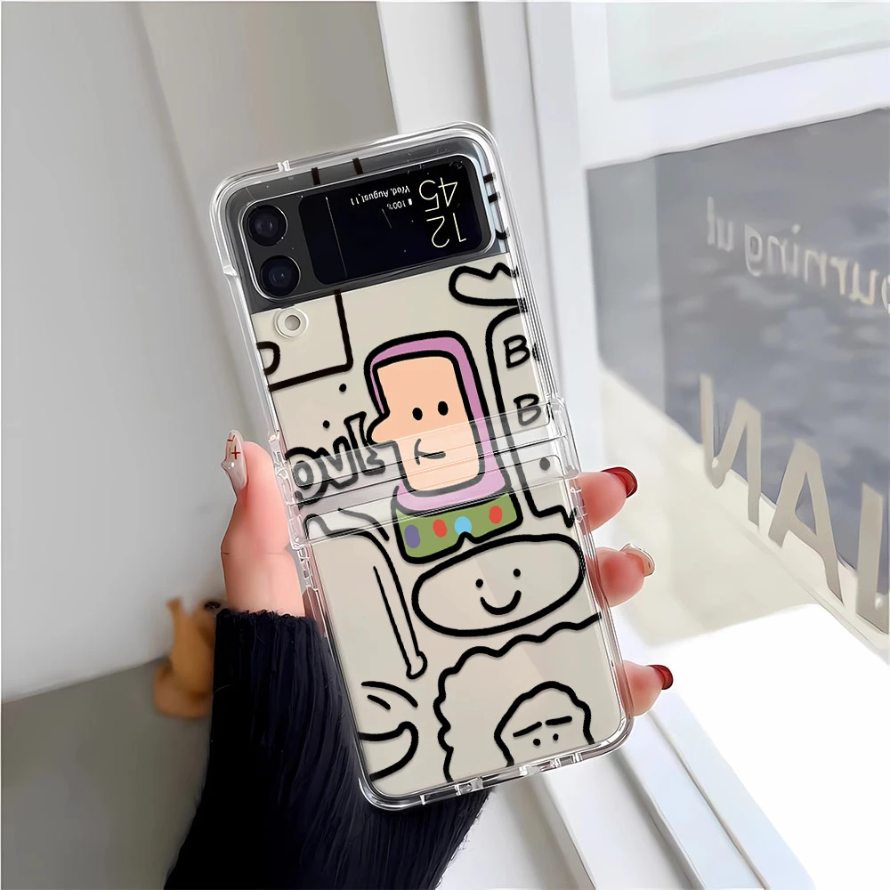 巴斯三星ZFlip345手机壳ZFold适用华为P50PocketS硬OppoN3折叠Viv