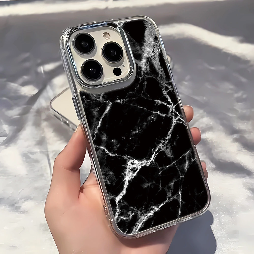 大理石纹适用iPhone14pro手机壳xs软8新11防摔12/13软7大孔xr