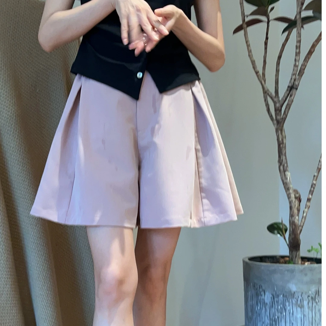 【高订西装短裤】质感超好 ！裤裙的设计很有特色～版型非常绝