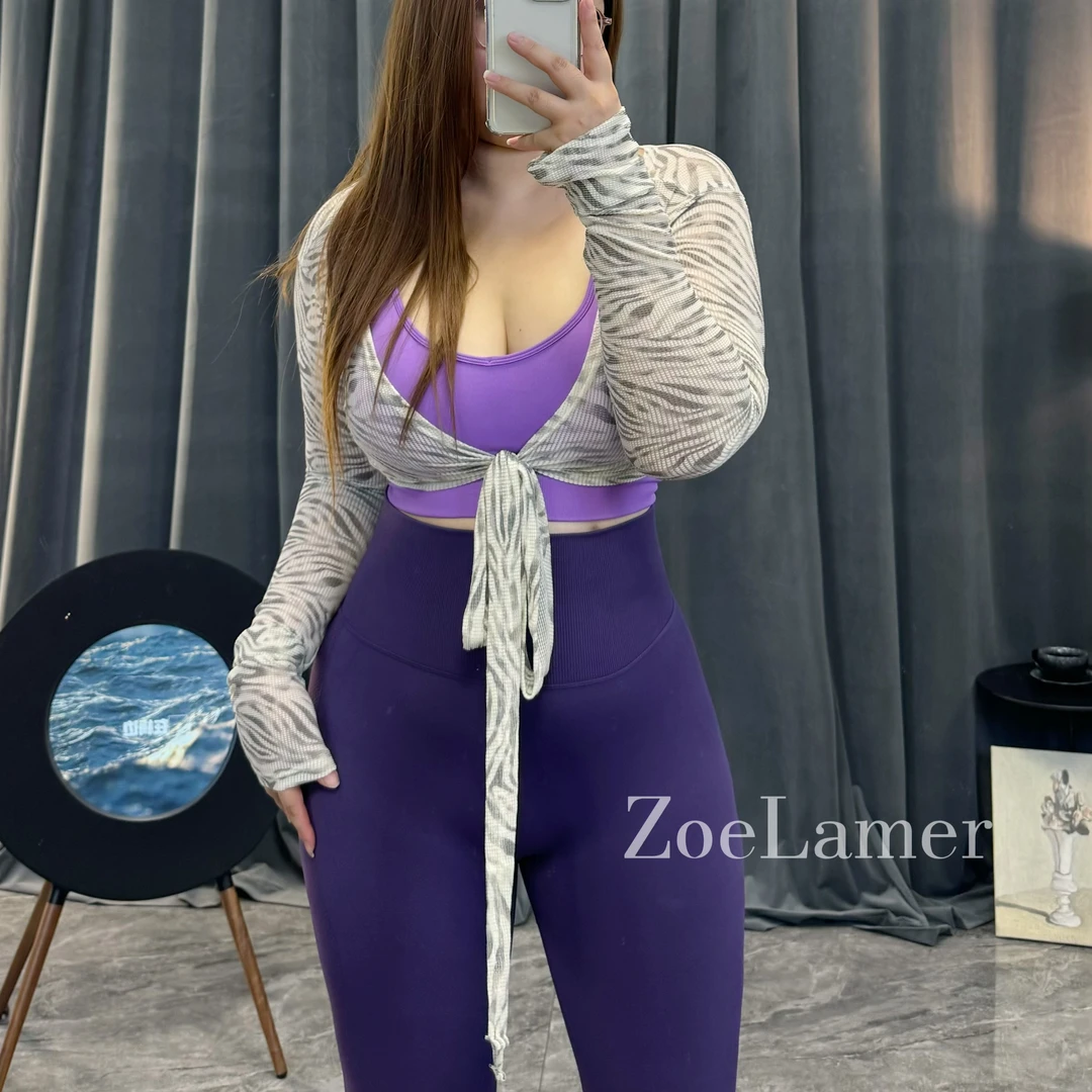 ZoeLamer【斑马纯欲健身罩衫】健身瑜伽普拉提罩衫穿到190斤