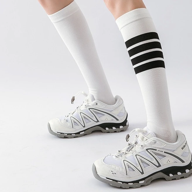 ZoeLamer【梦回青葱少女】鸳鸯压力小腿袜跳绳跑步运动袜