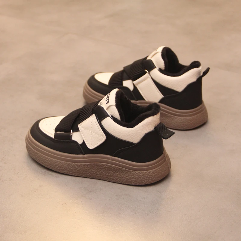 儿童棉鞋男童冬鞋加绒二棉女童鞋子2025新款冬季板鞋保暖休闲鞋潮