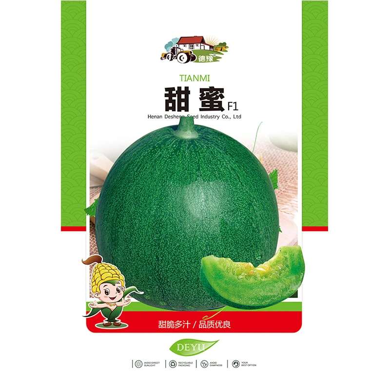 甜蜜绿皮甜瓜种子 一代杂交新品种 薄皮甜瓜耐低温高端 蔬菜种子