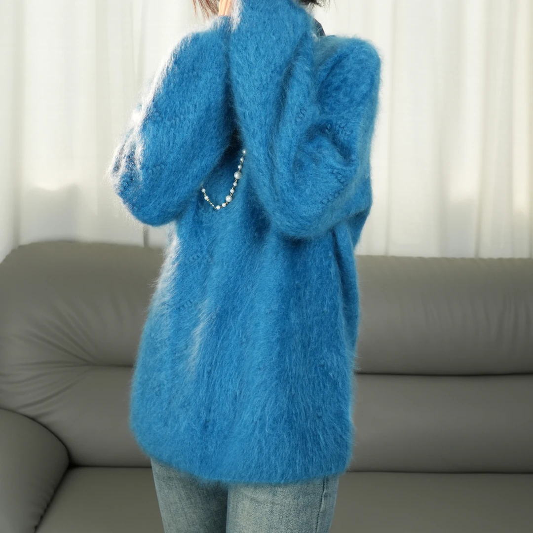 EarlGrey/东冀028-1上衣洋气百搭拉绒轻奢羊绒衫甜美宽松时尚保暖