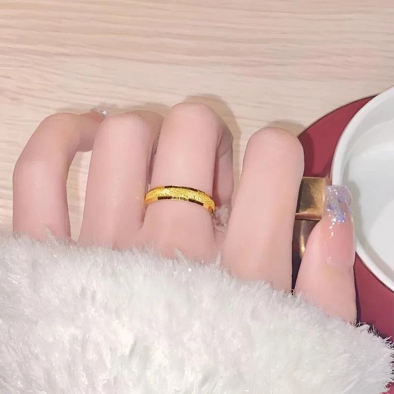 戒指 精美冰雪女王可调节戒指简约素款百搭上新款