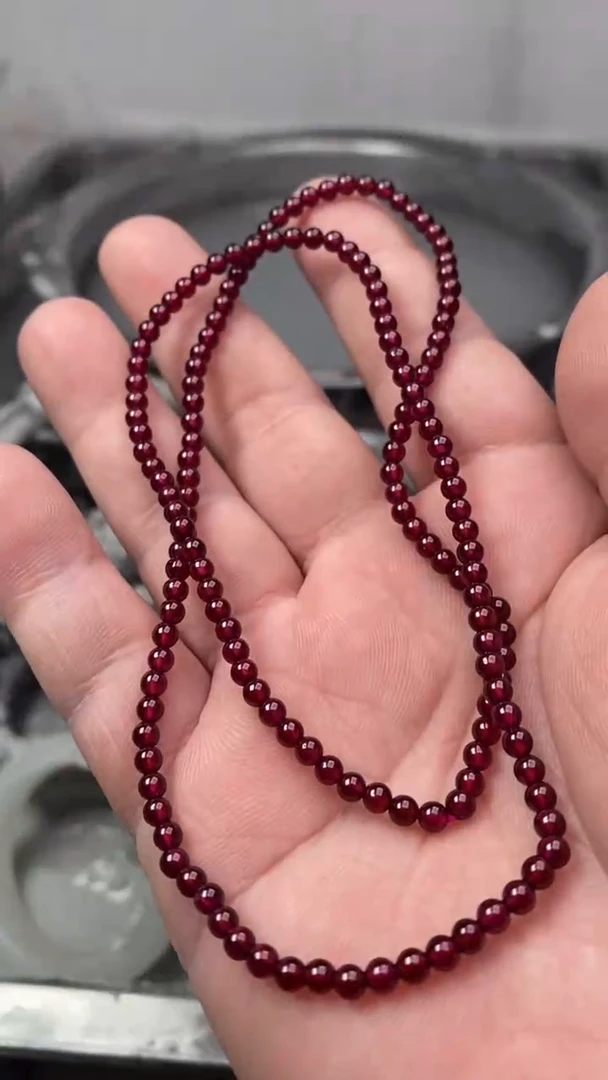 【闪购商品】石榴石颈饰未镶嵌多样性发拍一发一紫链7