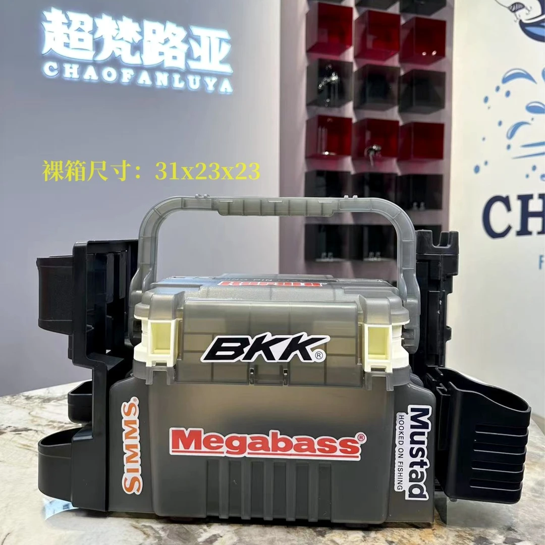 【超梵路亚】透明 路亚钓箱多功能24新款加厚可坐EVA钩板鱼箱杆插箱