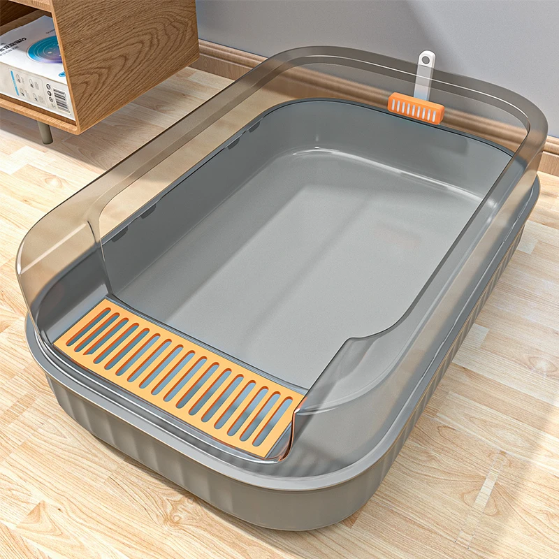 猫砂盆大号猫厕所半封闭防溅防带砂隔臭猫沙盆一体笼子猫咪用品