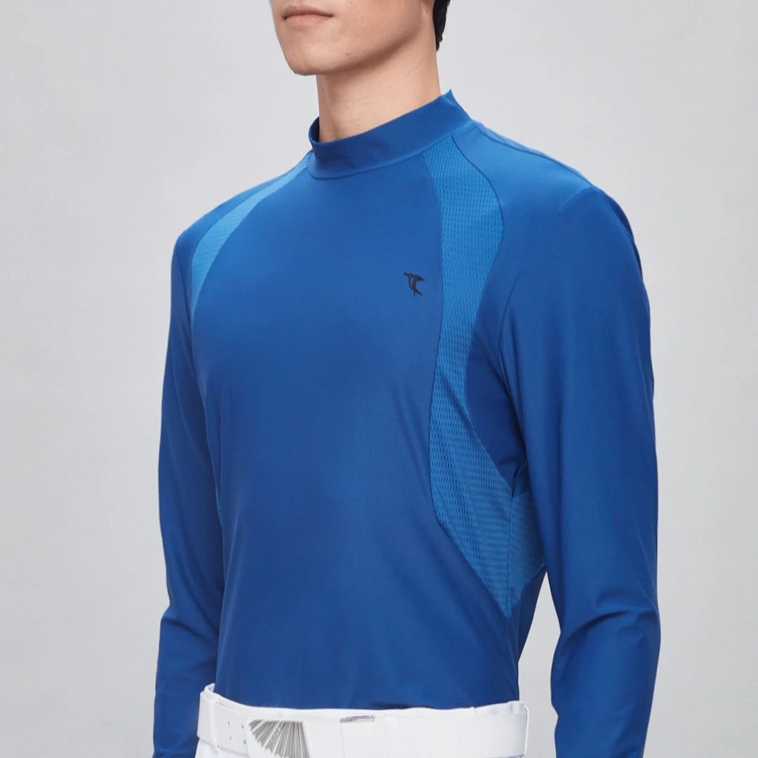 IMI OLA男士透气时尚拼接高尔夫打底衣2047