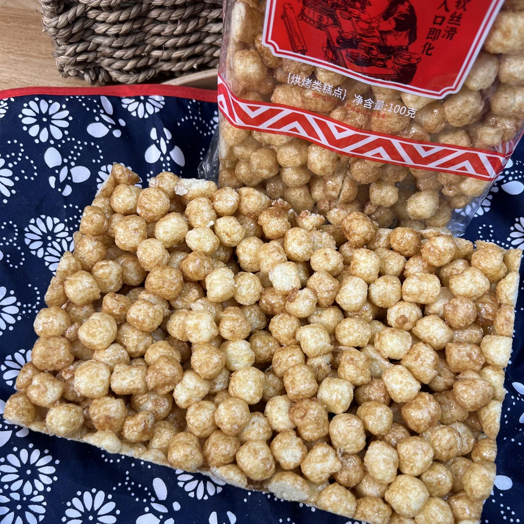 老式手工打糕米花糖老式怀旧玉米粗粮软手工打糕传统米花板
