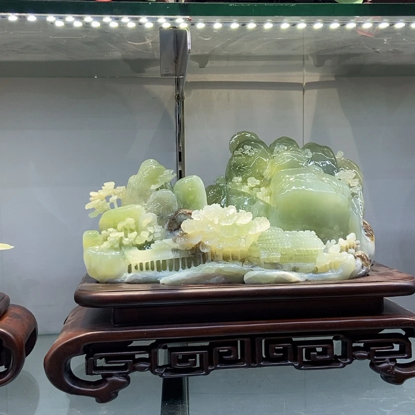 【闪购商品】蛇纹石玉摆件未镶嵌用****舅
