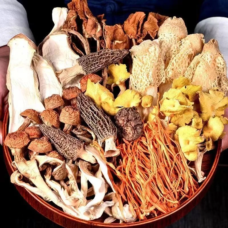 七彩菌菇汤包云南特产虫草花竹荪羊肚菌干货冬季滋补养生煲汤菌包