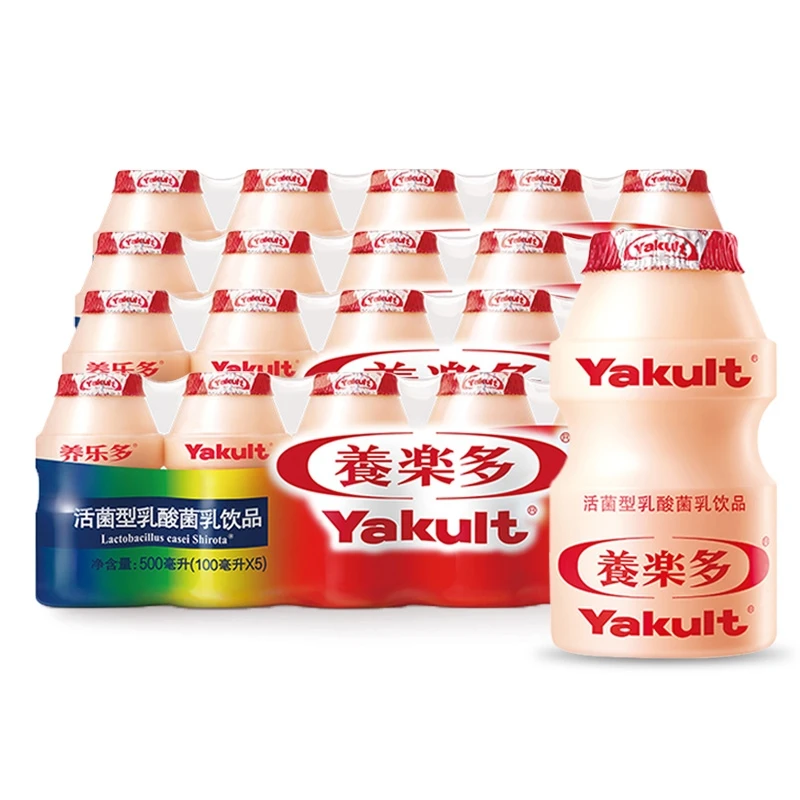 养乐多Yakult活性乳酸菌100ml瓶装原味0脂肪酸奶饮品新鲜营养