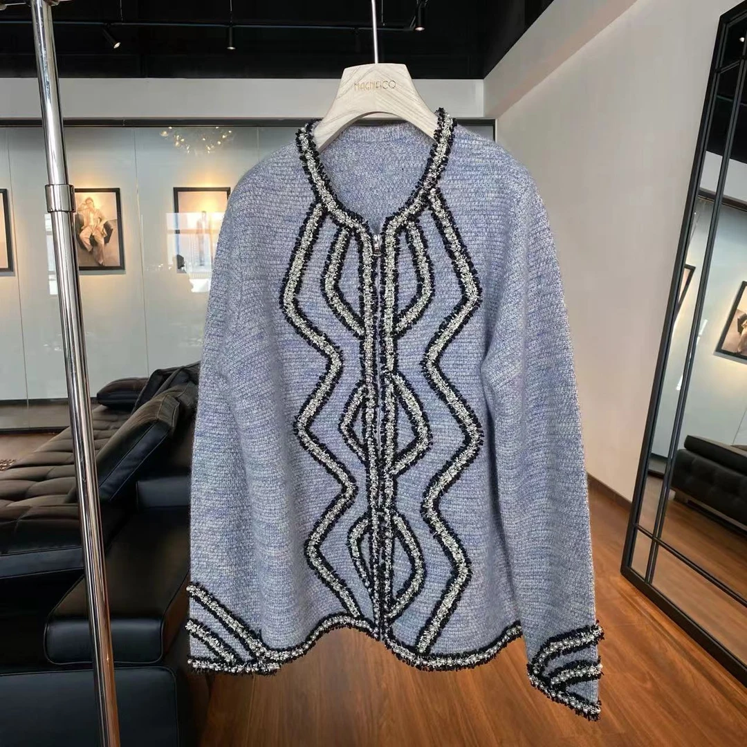 MNFK  灰色毛衣外套 WT0881