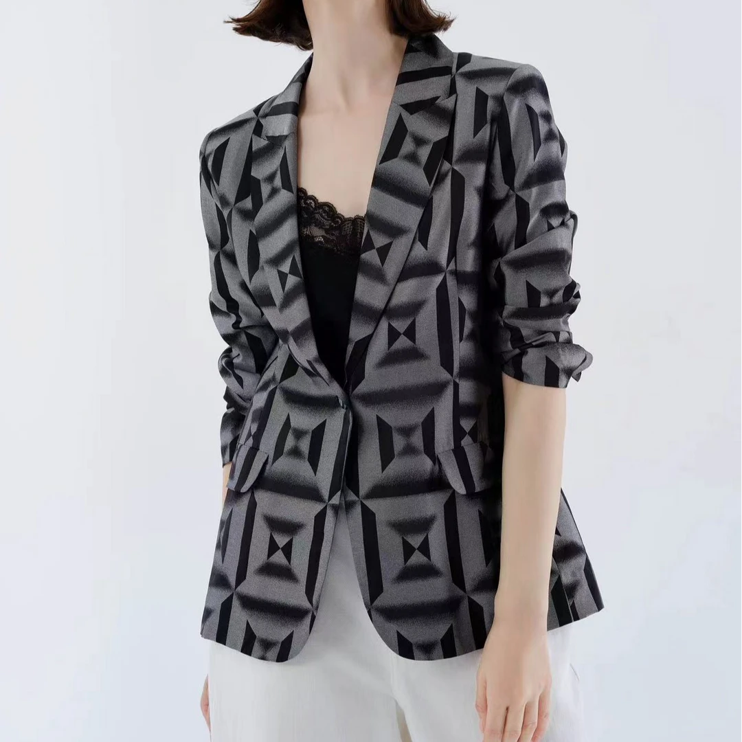 CATHAYA/凯喜雅气质设计师休闲外套ZZK1FWJK015