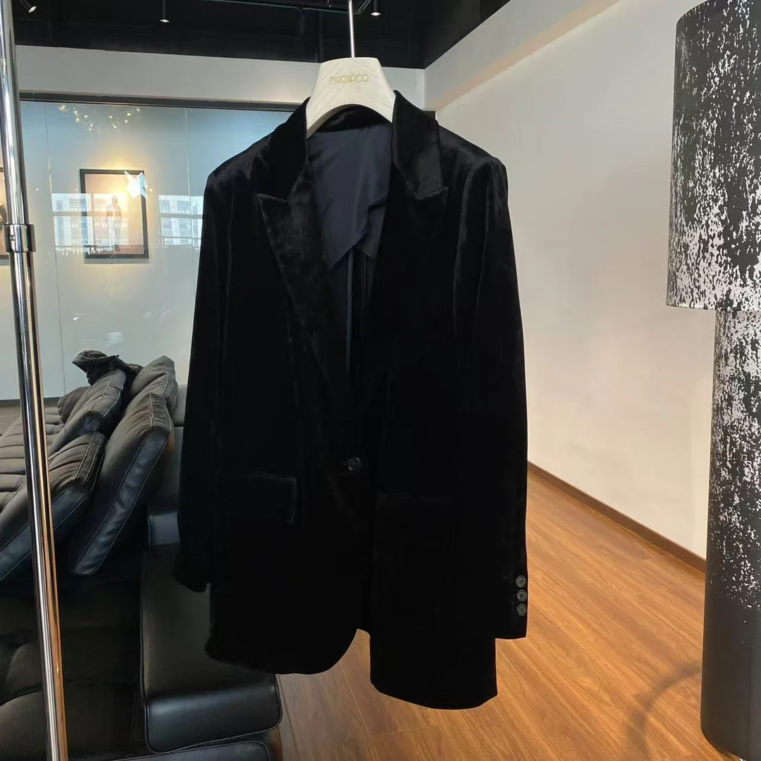 MNFK 新款丝绒西装 XZ0200