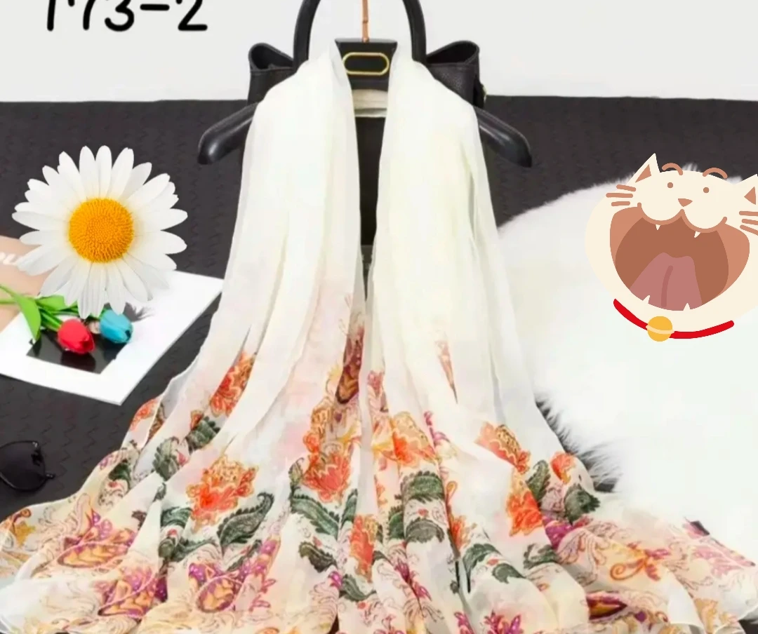 高档款鳄鱼皱米色腰果花140*180围巾披肩两用百搭时尚韩版保暖