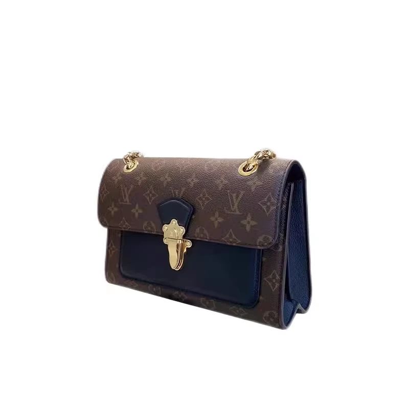 99新 LouisVuitton/路易威登 VICTOIRE维多利亚老花链条包