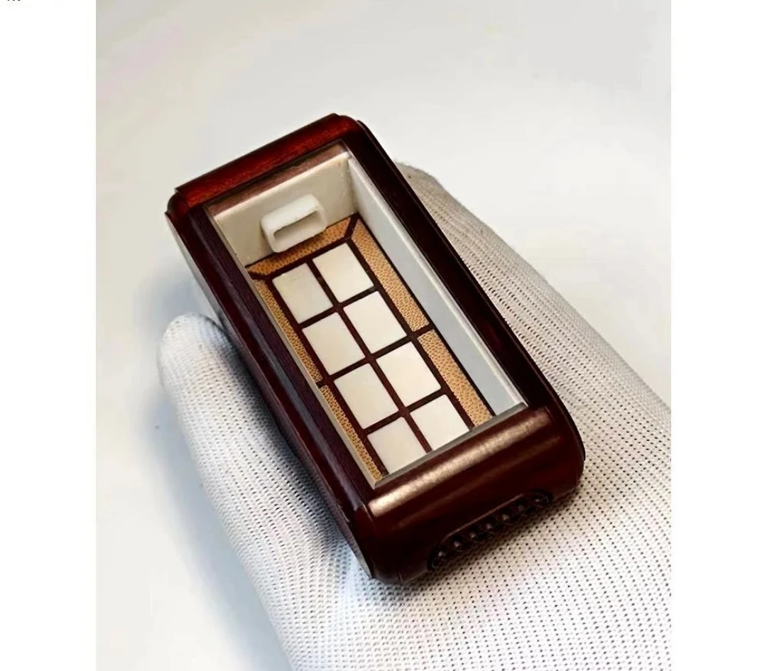 张圣林鸣虫盒 穿条鱼紫檀木 竹蛉盒 金钟盒 黄蛉盒 蛉子盒 蛉虫盒