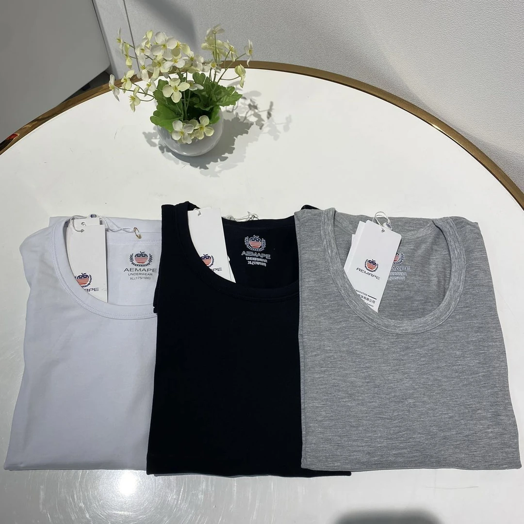 莫代尔简约纯色男士短袖T恤柔软更亲肤凉感透气弹力圆领百搭休闲