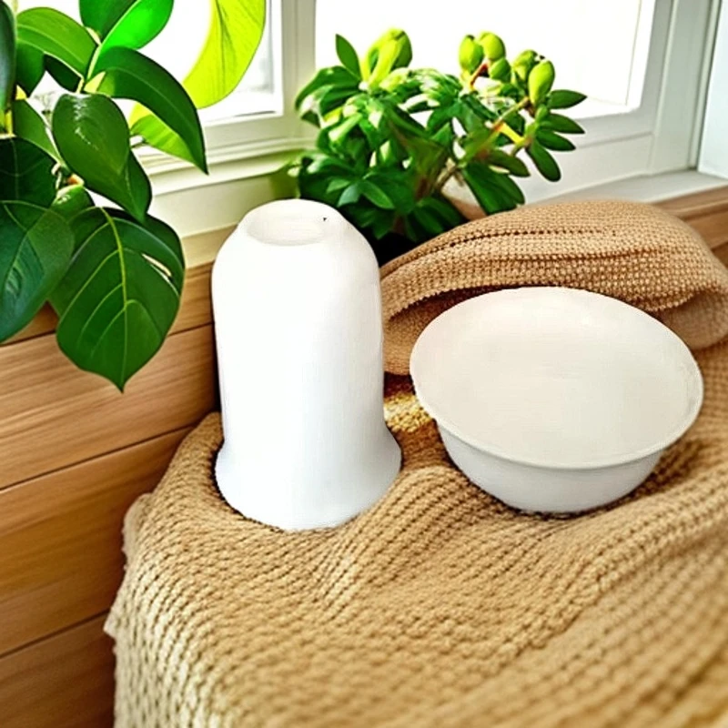 买一送一小号品茗闻香杯茶杯中式陶瓷传统手工品功夫茶配件纯白色