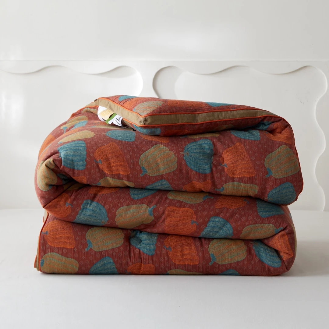 【娜娜】秋冬新款被芯！【香奈南瓜】双层纱被芯【大豆纤维】春秋被冬被