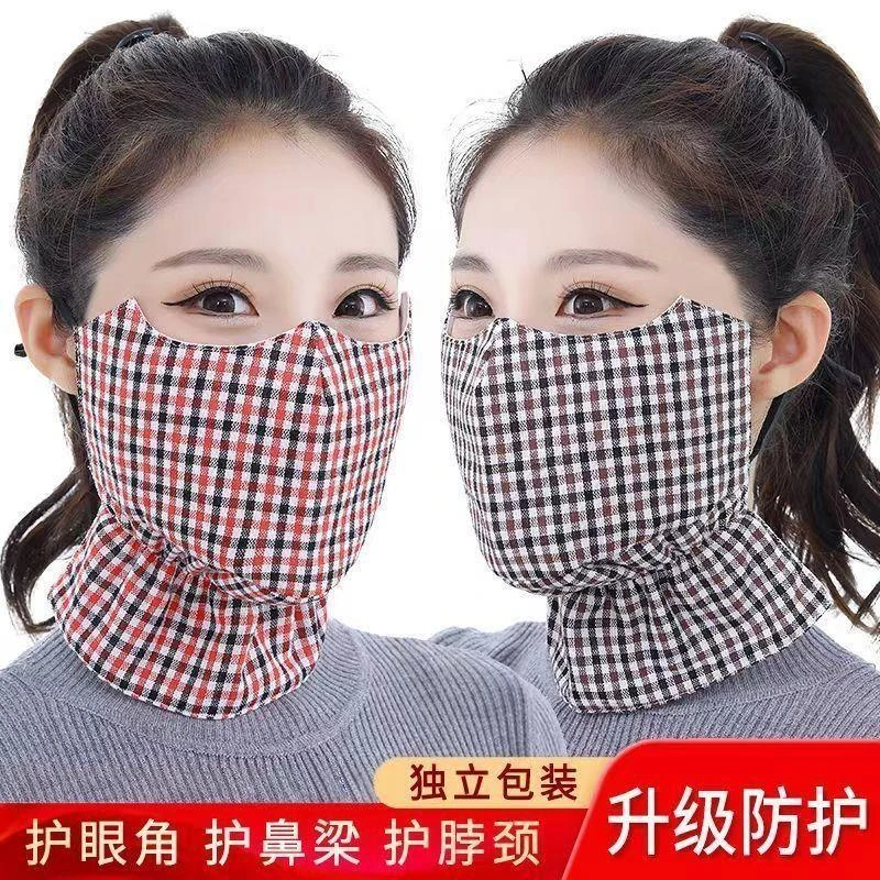 保暖口罩女冬季纯棉加厚加大成人防寒透气面罩时尚可调节可水洗男