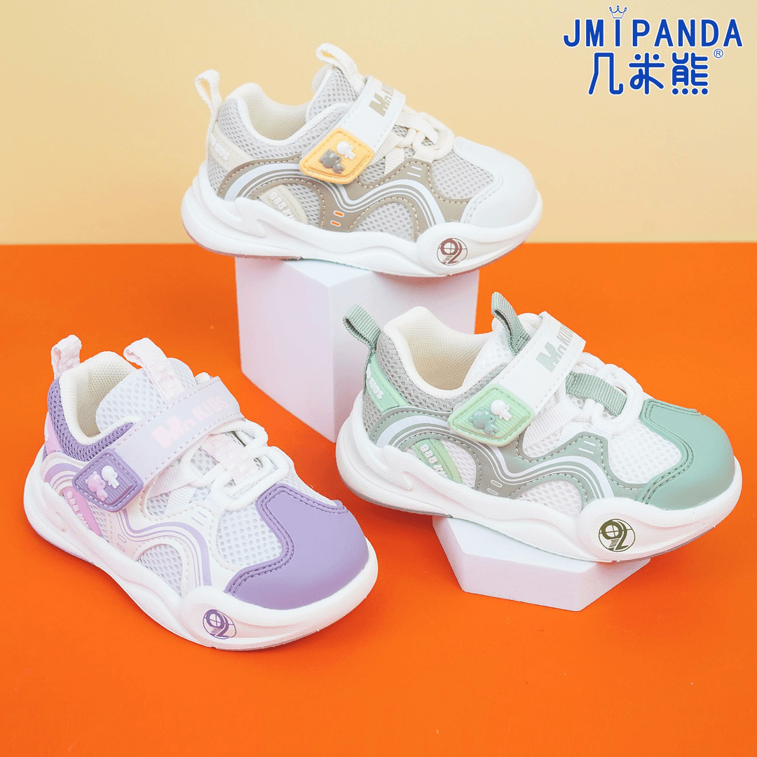 jimixiong/几米熊春秋季儿童鞋女童透气双网面鞋轻便韩版网软底鞋