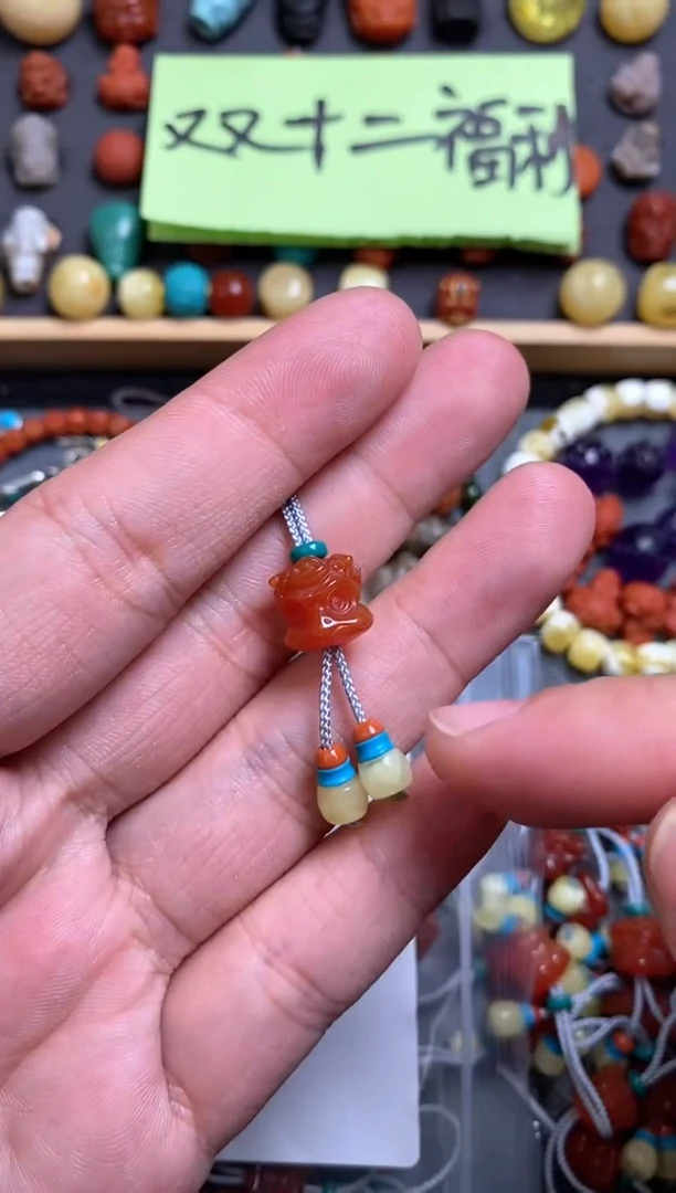 【闪购商品】玛瑙/玉髓珠宝奇石未镶嵌10mm大鹏鸟套装