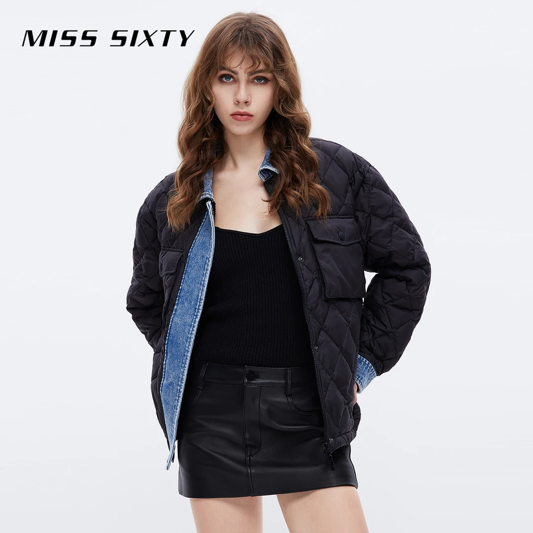 MISS SIXTY羽绒拼接外套感保暖加厚宽松热力感