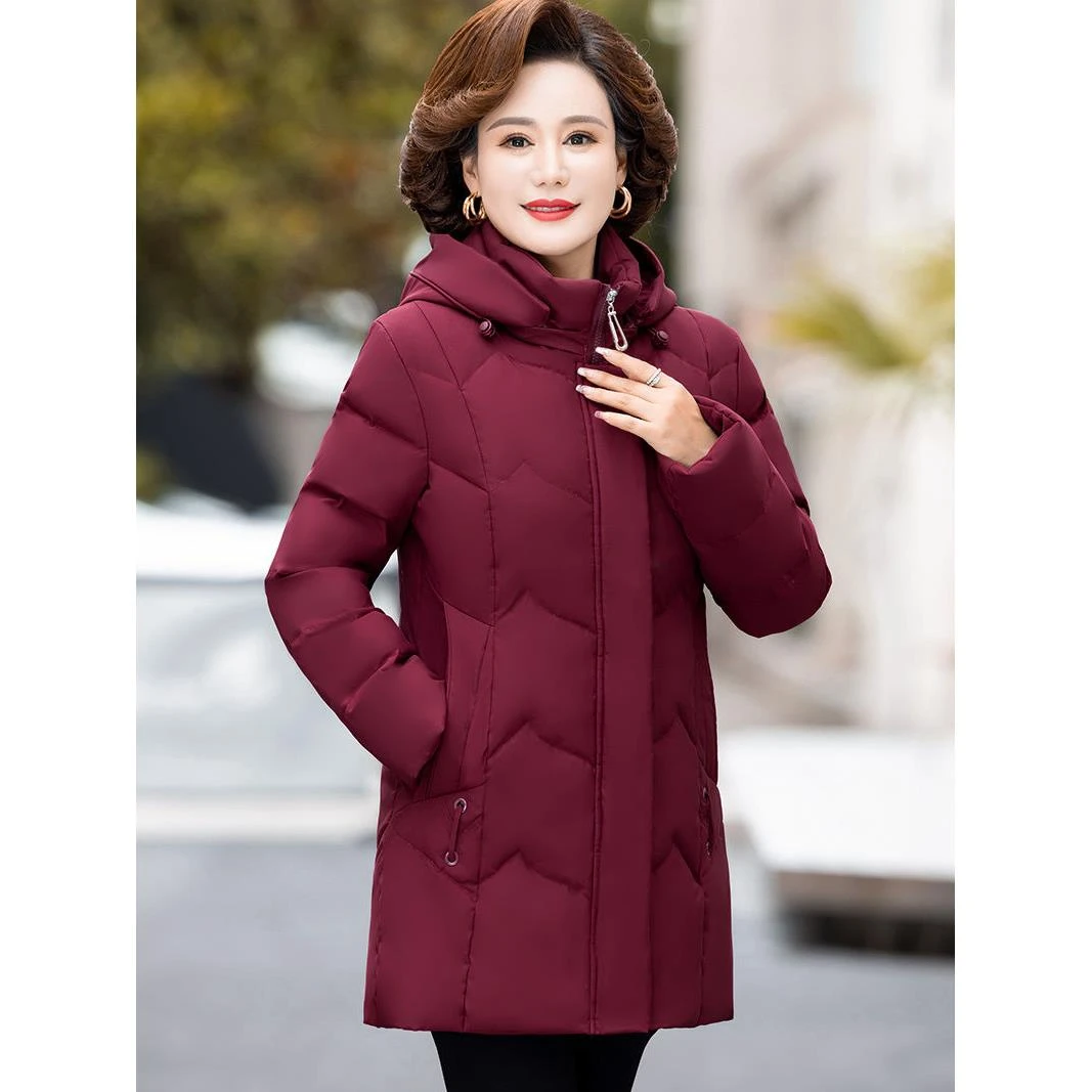 波司登羽绒衣新款中老年羽绒服新款冬季妈妈装大码加厚保暖中长款
