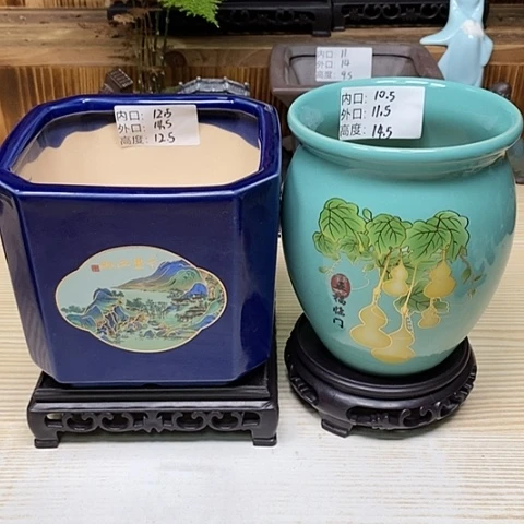 陶瓷20CM以下陶瓷花盆浮力