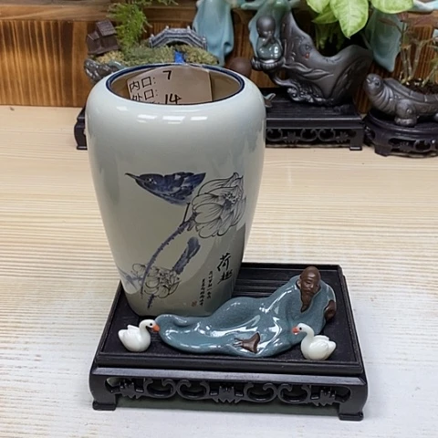 陶瓷20CM以下陶瓷花盆浮力