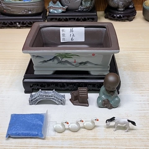 陶瓷20CM以下陶瓷花盆浮力