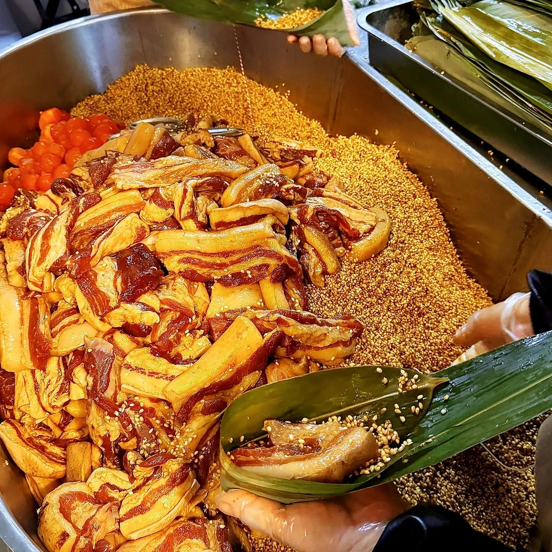 巨无霸五花肉手工粽 每只半斤买3送2到手5只嘉兴精品五花霸王粽