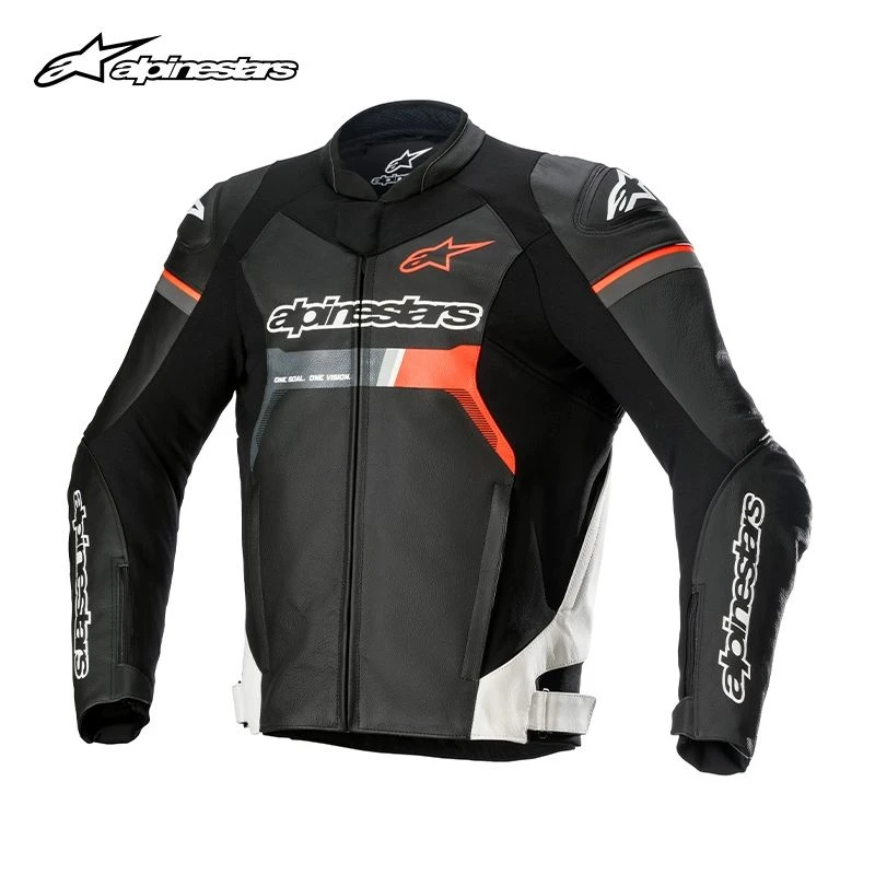 alpinestars皮衣牛皮骑行服机车冬季防风摩托骑行皮衣男GP FORCE