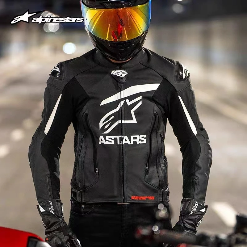 alpinestarsGP PLUS V4保暖牛皮机车服防摔摩托车服摩托车皮衣