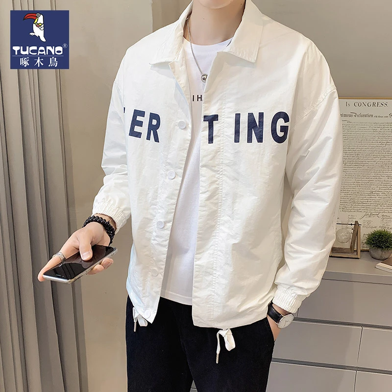 春秋男士外套2025新款潮牌轻熟风痞帅工装夹克男春秋休闲运动上衣