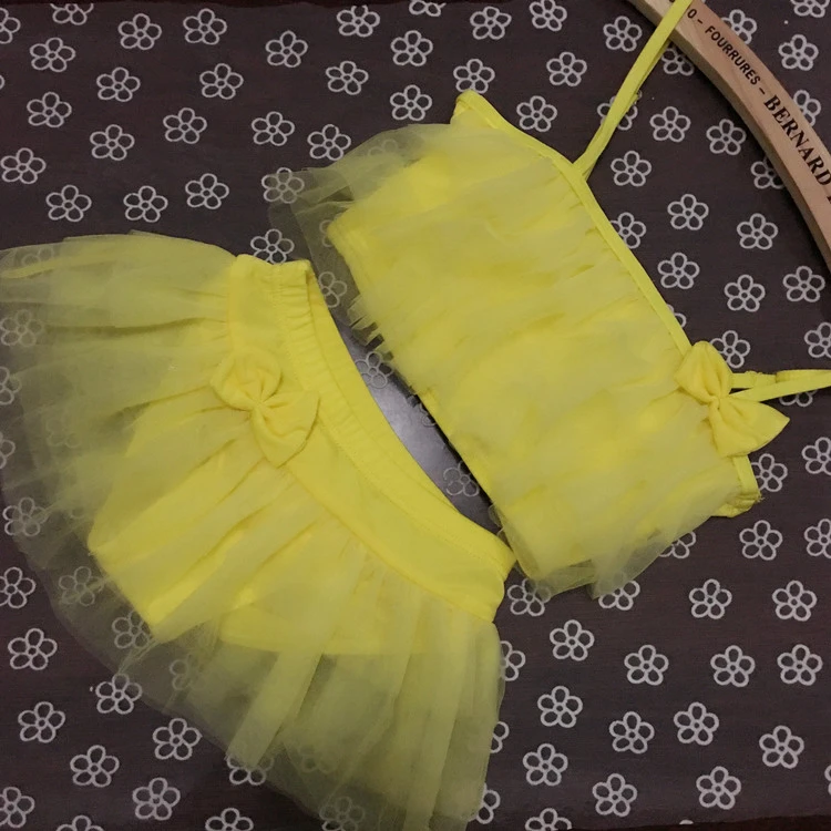 儿童泳衣女孩2024新款夏季中大童分体两件套三角裤女童运动游泳装