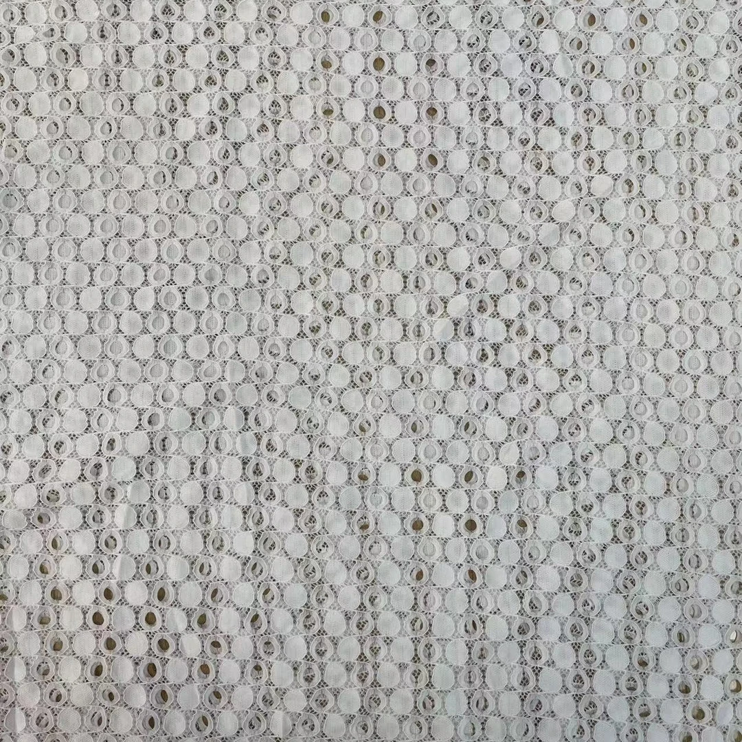 白底白色蕾丝时尚面料（不支持7天无理由）