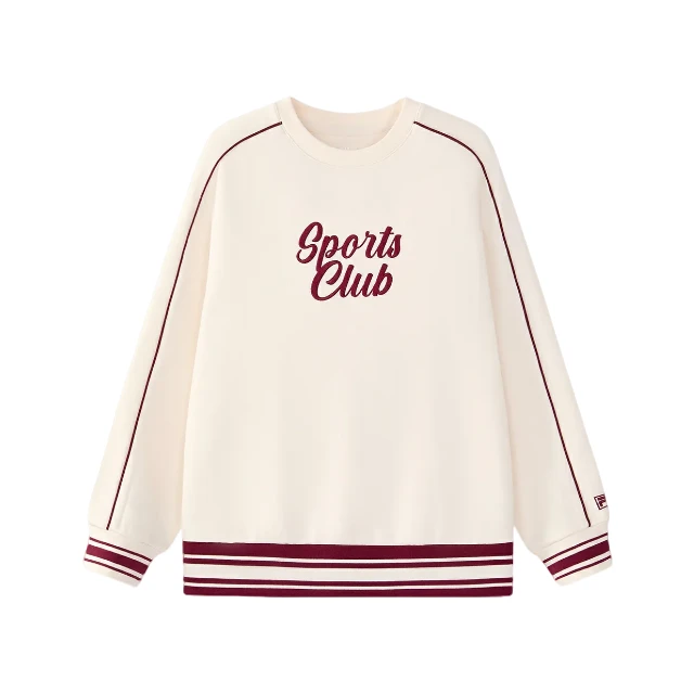 【莫代尔】FILA斐乐儿童春季款时尚男大童校园百搭长袖套头休闲卫衣