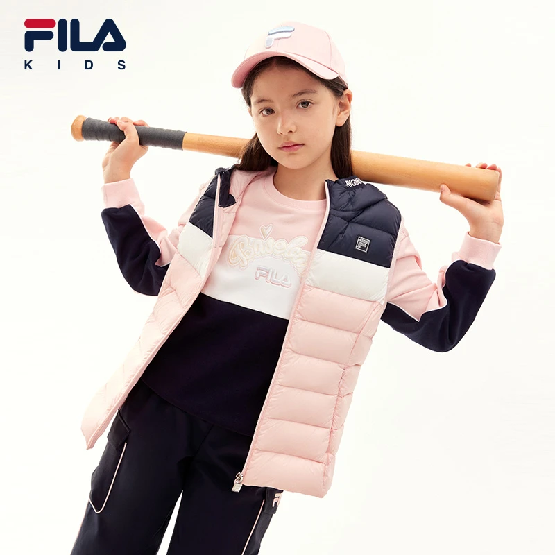 【斐乐儿童】冬季新款女大童保暖羽绒马甲K12G241917F