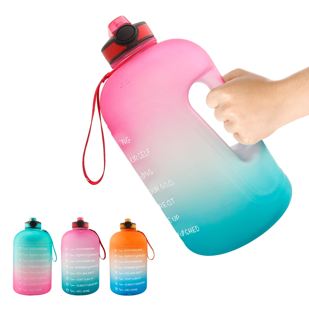 3.78L超大网红健身大容量防摔大号旅行磨砂便携式户外运动水壶