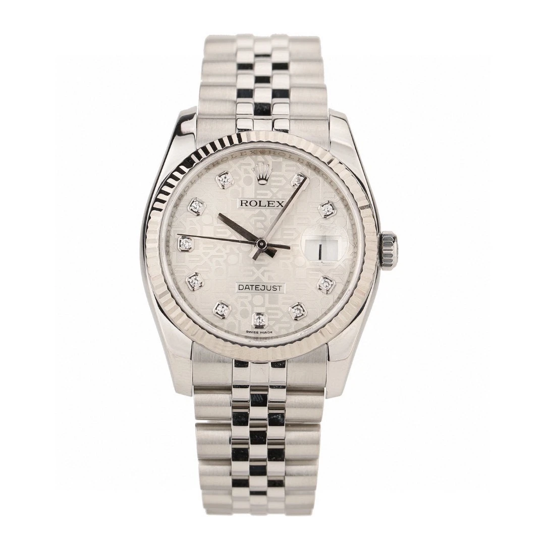 99新 Rolex/劳力士 奢侈品/日志116234银电脑盘36mm原钻单表