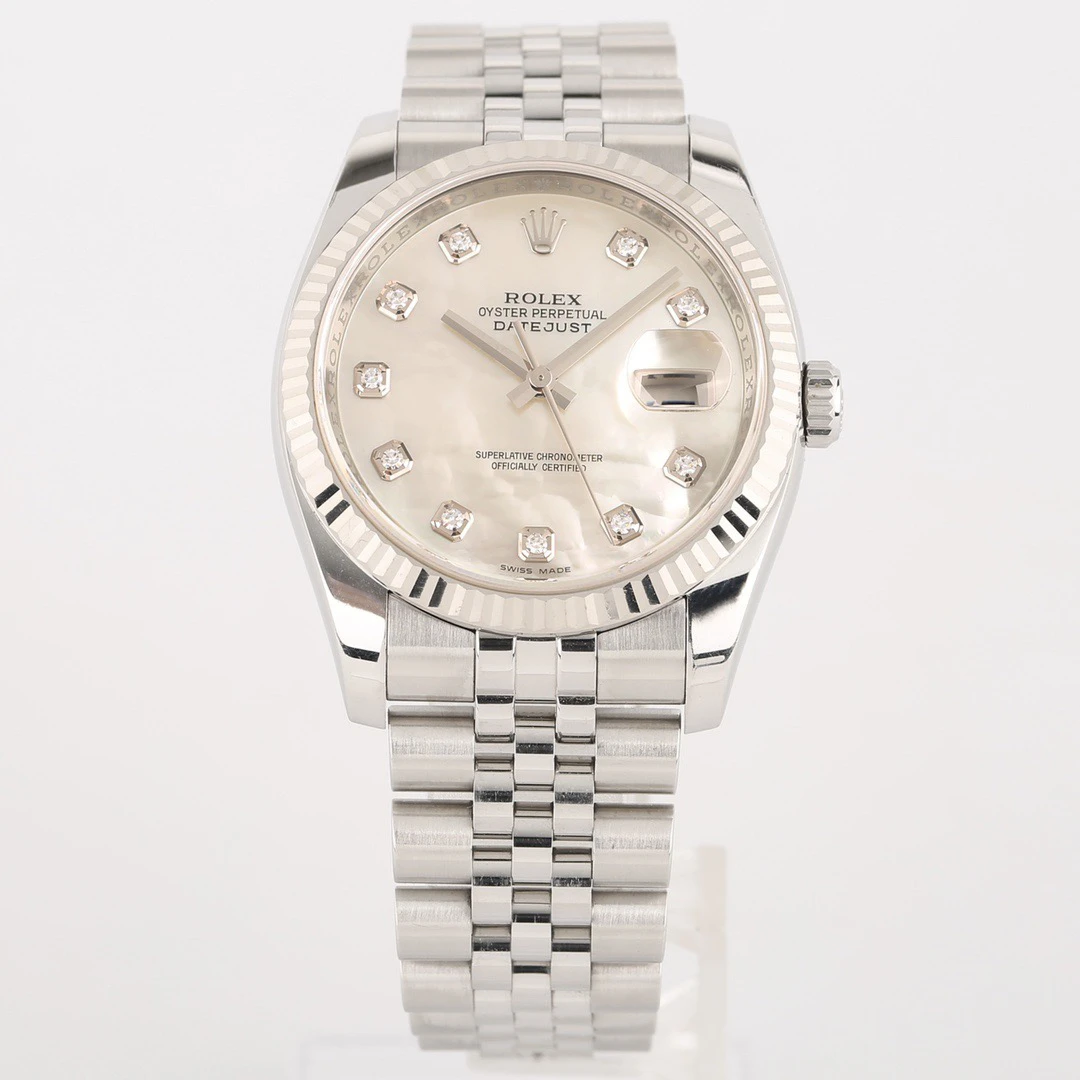 99新 Rolex/劳力士 奢侈品/日志116234贝母盘36mm原钻单表