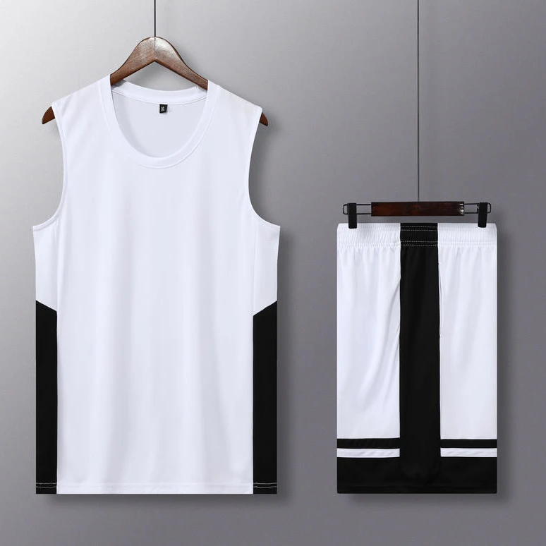 迷彩篮球服套装男大码学生球衣篮球套装定制透气短袖队服无袖背心