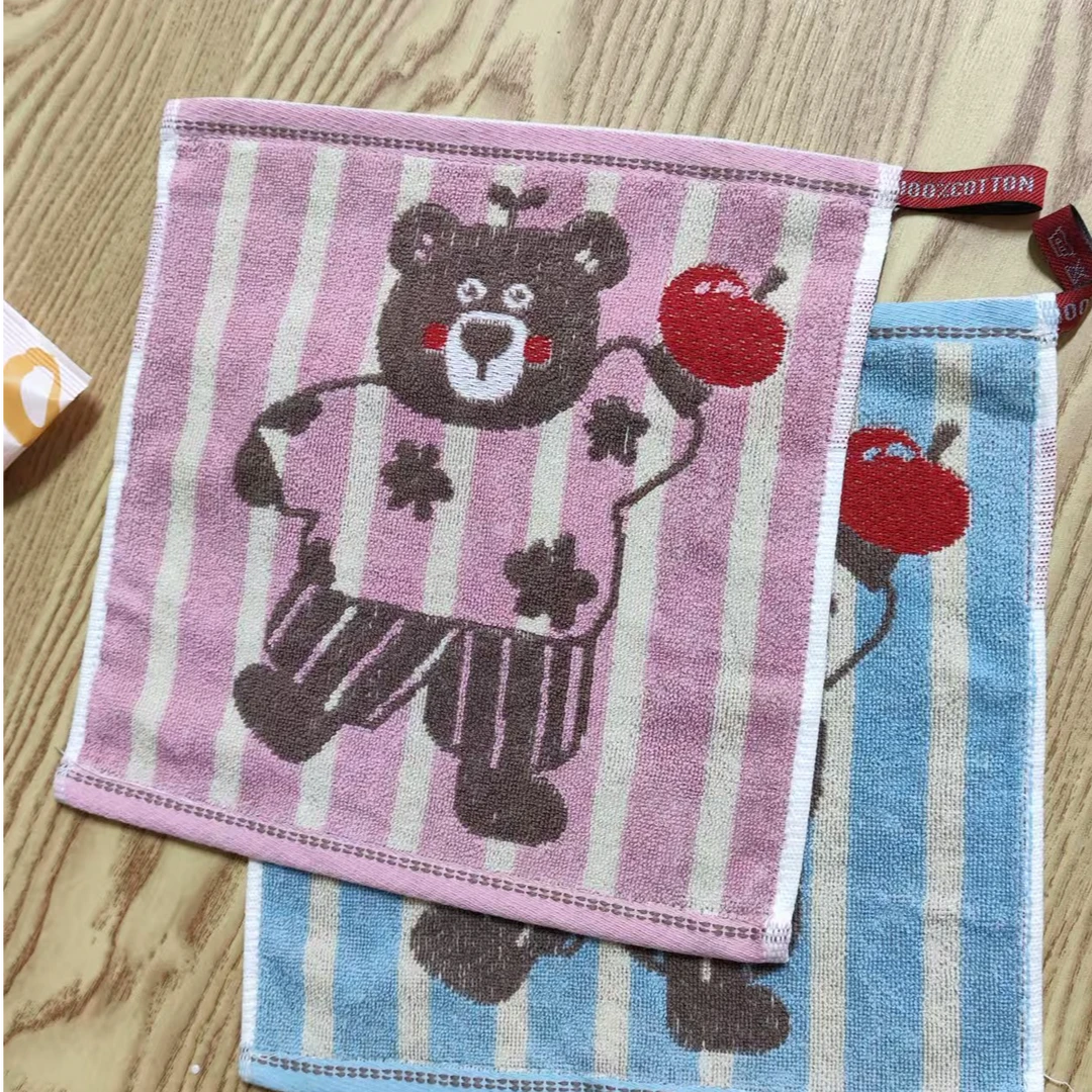 儿童可爱方巾宝宝卡通幼儿柔软亲肤