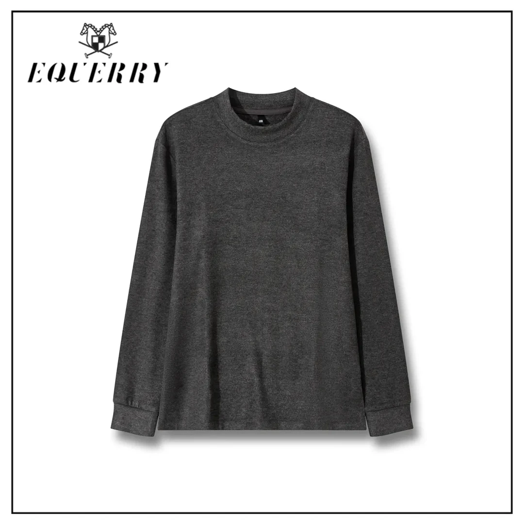 EQ2024男士冬季天丝混纺时尚休闲百搭山羊绒圆领简约卫衣EQ-W178