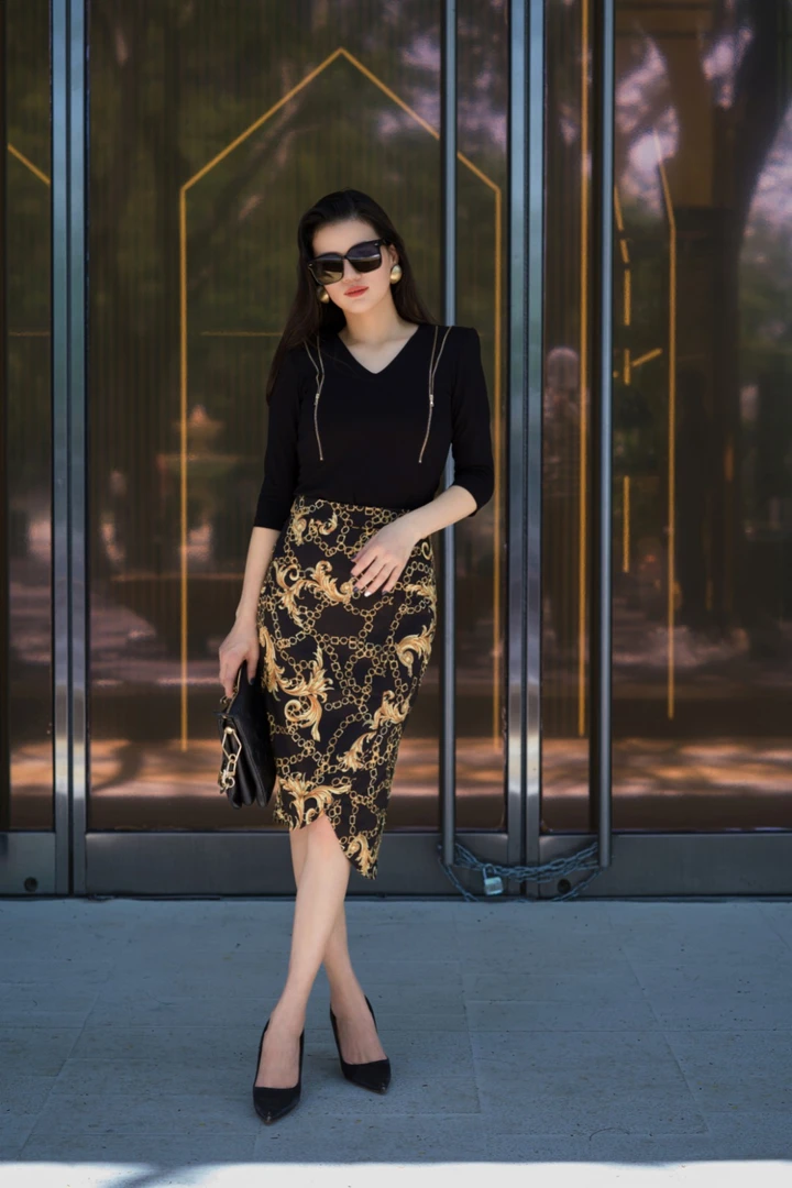 LA MIA UNICA/本唯梵设计师款双拉链时尚上衣