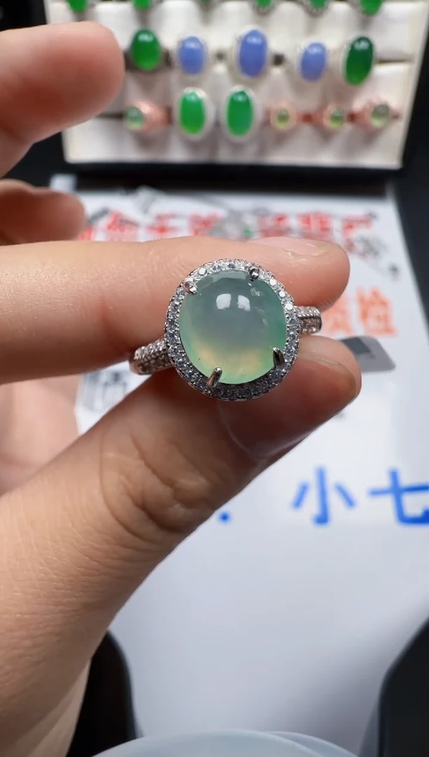 【闪购商品】翡翠戒指银S925镶嵌2386
